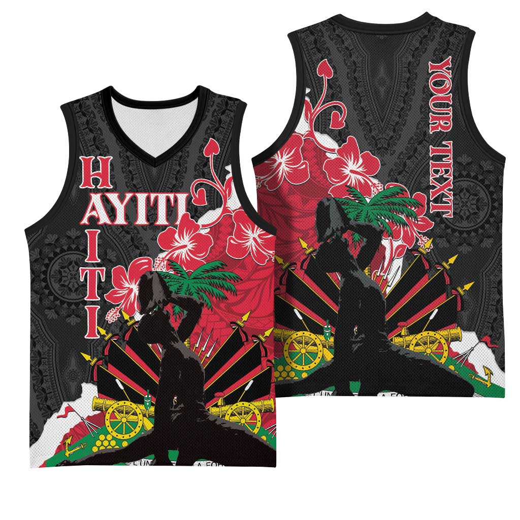 Personalised Afro Ayiti Neg Marron Basketball Jersey Dashiki Mix Polynesian Pattern LT01