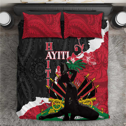 Personalised Afro Ayiti Neg Marron Bedding Set Dashiki Mix Polynesian Pattern