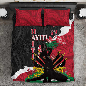 Personalised Afro Ayiti Neg Marron Bedding Set Dashiki Mix Polynesian Pattern