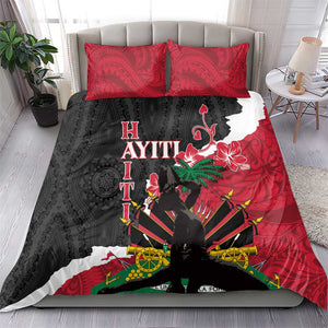 Personalised Afro Ayiti Neg Marron Bedding Set Dashiki Mix Polynesian Pattern