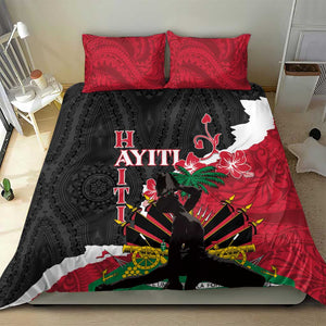 Personalised Afro Ayiti Neg Marron Bedding Set Dashiki Mix Polynesian Pattern