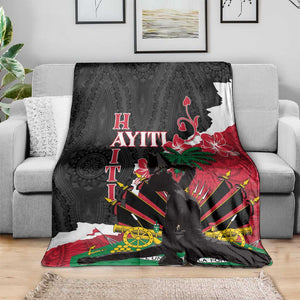 Personalised Afro Ayiti Neg Marron Blanket Dashiki Mix Polynesian Pattern