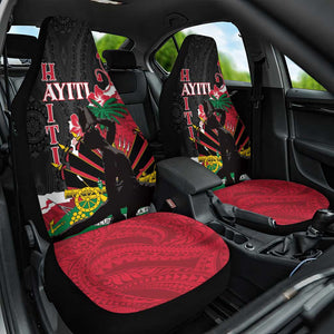 Personalised Afro Ayiti Neg Marron Car Seat Cover Dashiki Mix Polynesian Pattern