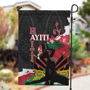 Personalised Afro Ayiti Neg Marron Garden Flag Dashiki Mix Polynesian Pattern