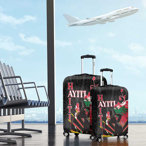 Personalised Afro Ayiti Neg Marron Luggage Cover Dashiki Mix Polynesian Pattern