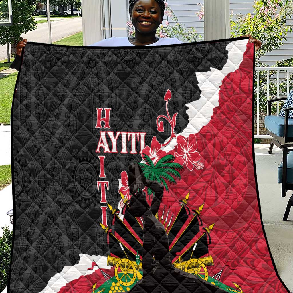 Personalised Afro Ayiti Neg Marron Quilt Dashiki Mix Polynesian Pattern