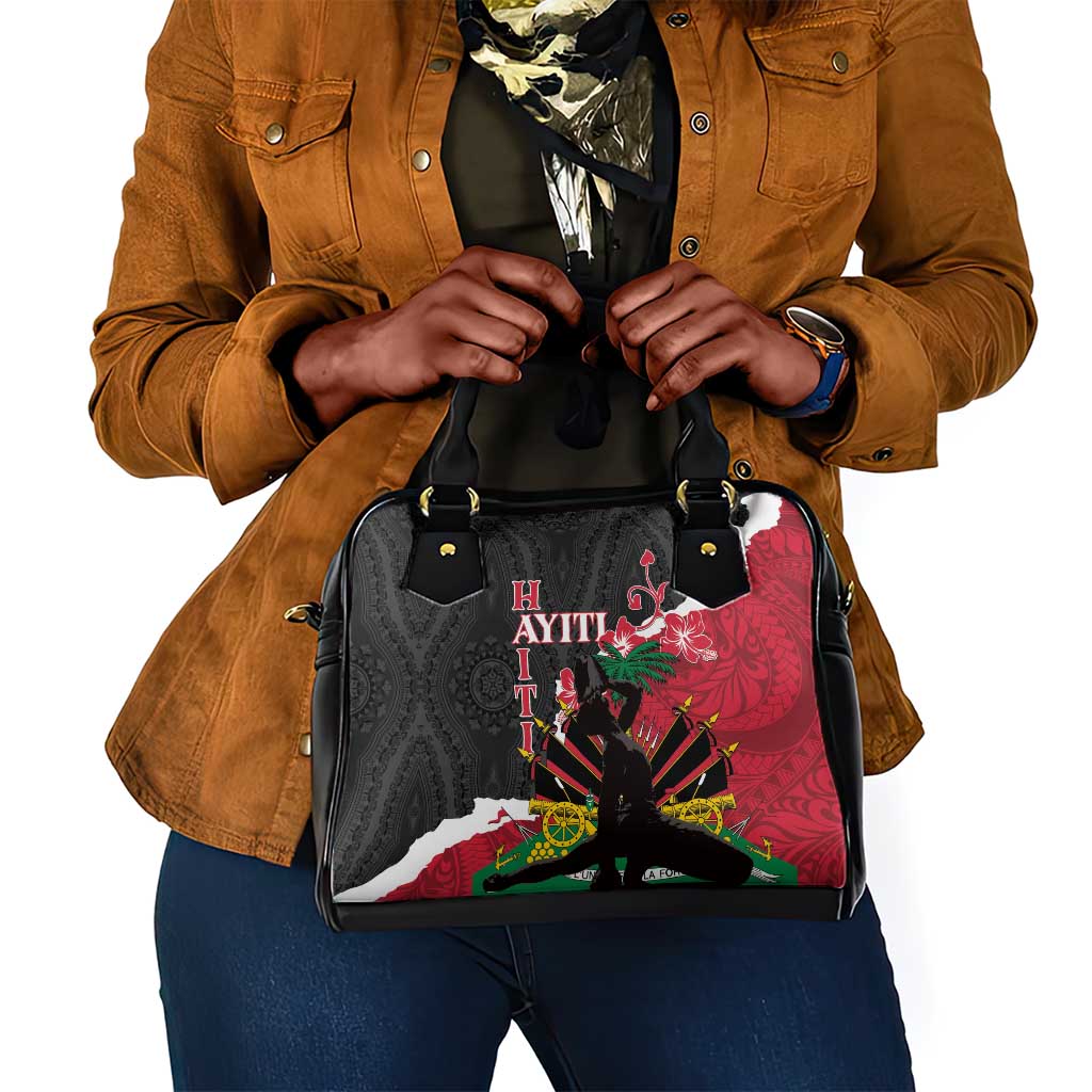 Personalised Afro Ayiti Neg Marron Shoulder Handbag Dashiki Mix Polynesian Pattern