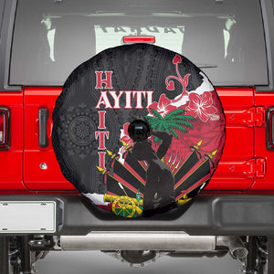 Personalised Afro Ayiti Neg Marron Spare Tire Cover Dashiki Mix Polynesian Pattern