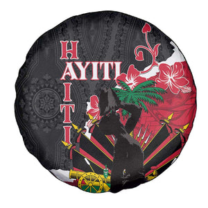 Personalised Afro Ayiti Neg Marron Spare Tire Cover Dashiki Mix Polynesian Pattern