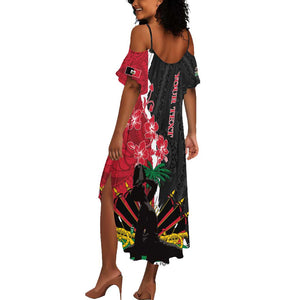 Personalised Afro Ayiti Neg Marron Summer Maxi Dress Dashiki Mix Polynesian Pattern