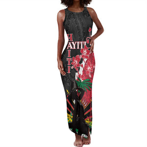 Personalised Afro Ayiti Neg Marron Tank Maxi Dress Dashiki Mix Polynesian Pattern