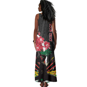 Personalised Afro Ayiti Neg Marron Tank Maxi Dress Dashiki Mix Polynesian Pattern