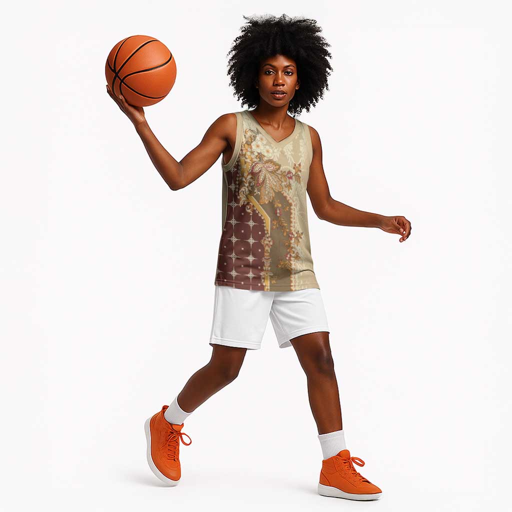 Mughal Empire Motif Unique Basketball Jersey LT01