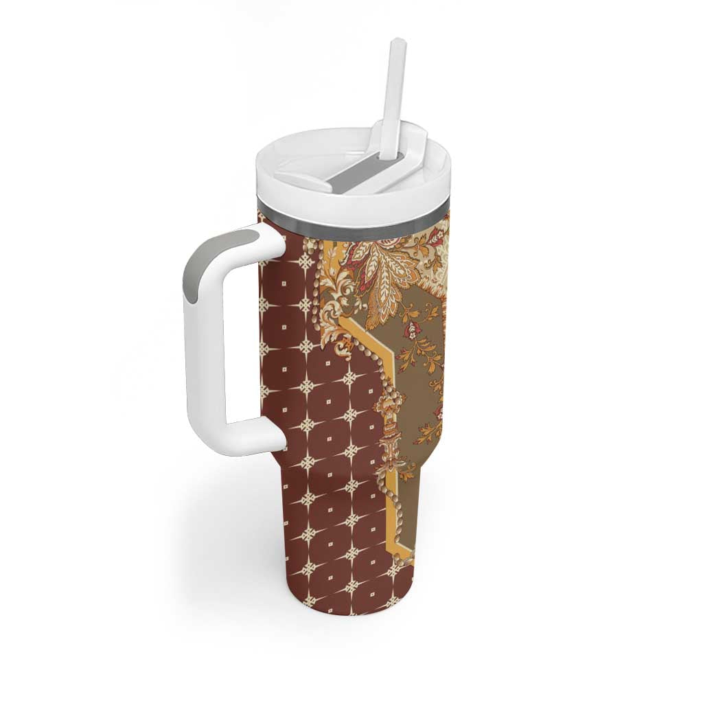 Mughal Empire Motif Unique Tumbler With Handle