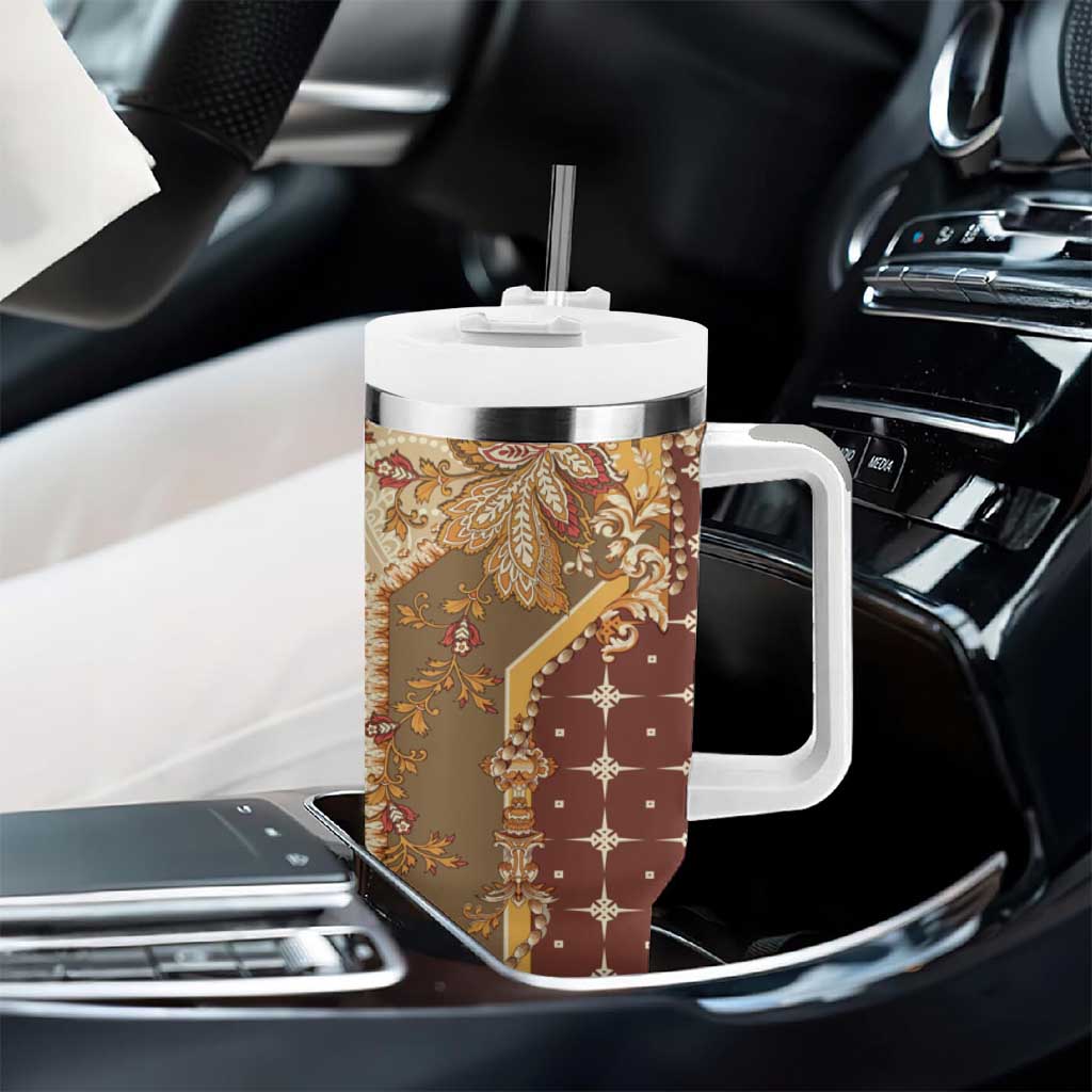 Mughal Empire Motif Unique Tumbler With Handle