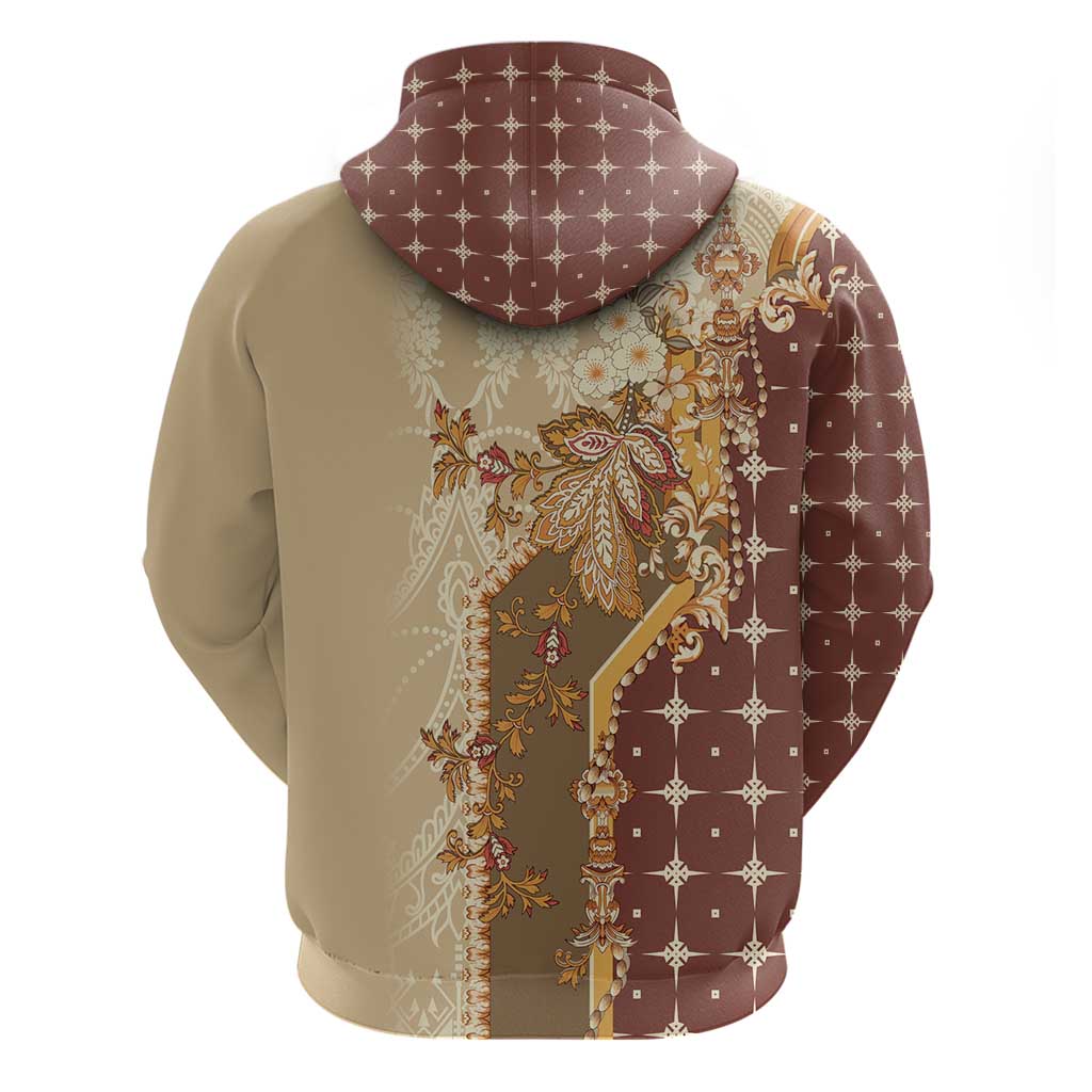Mughal Empire Motif Unique Zip Hoodie