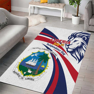 Liberia Independence Day Area Rug July 26 Lion Coat of Arms