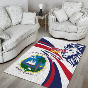 Liberia Independence Day Area Rug July 26 Lion Coat of Arms