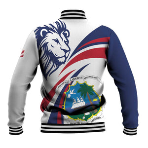 Liberia Independence Day Baseball Jacket July 26 Lion Coat of Arms LT01