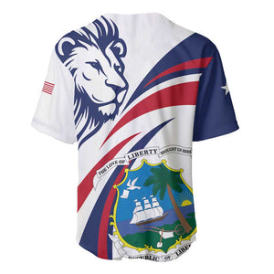 Liberia Independence Day Baseball Jersey July 26 Lion Coat of Arms