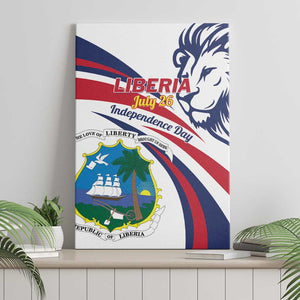 Liberia Independence Day Canvas Wall Art July 26 Lion Coat of Arms