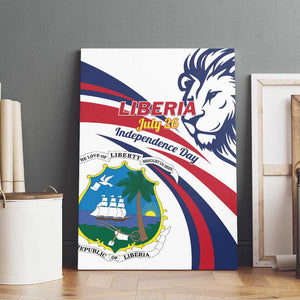 Liberia Independence Day Canvas Wall Art July 26 Lion Coat of Arms