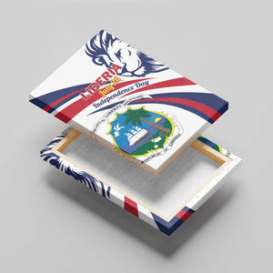 Liberia Independence Day Canvas Wall Art July 26 Lion Coat of Arms