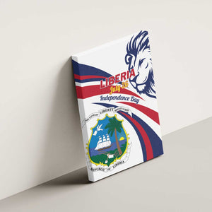 Liberia Independence Day Canvas Wall Art July 26 Lion Coat of Arms