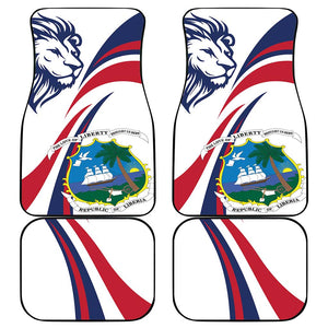 Liberia Independence Day Car Mats July 26 Lion Coat of Arms