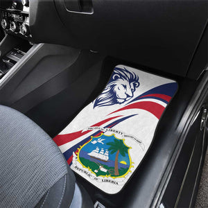 Liberia Independence Day Car Mats July 26 Lion Coat of Arms