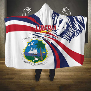 Liberia Independence Day Hooded Blanket July 26 Lion Coat of Arms