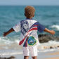 Liberia Independence Day Kid Hawaiian Shirt July 26 Lion Coat of Arms