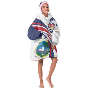 Liberia Independence Day KId Wearable Blanket Hoodie July 26 Lion Coat of Arms