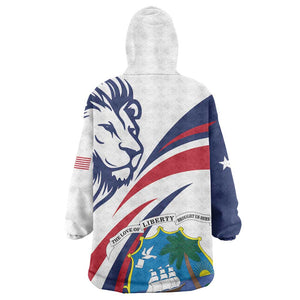 Liberia Independence Day KId Wearable Blanket Hoodie July 26 Lion Coat of Arms