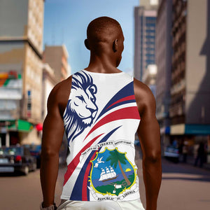 Liberia Independence Day Men Tank Top July 26 Lion Coat of Arms