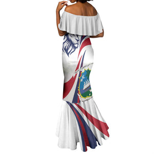 Liberia Independence Day Mermaid Dress July 26 Lion Coat of Arms