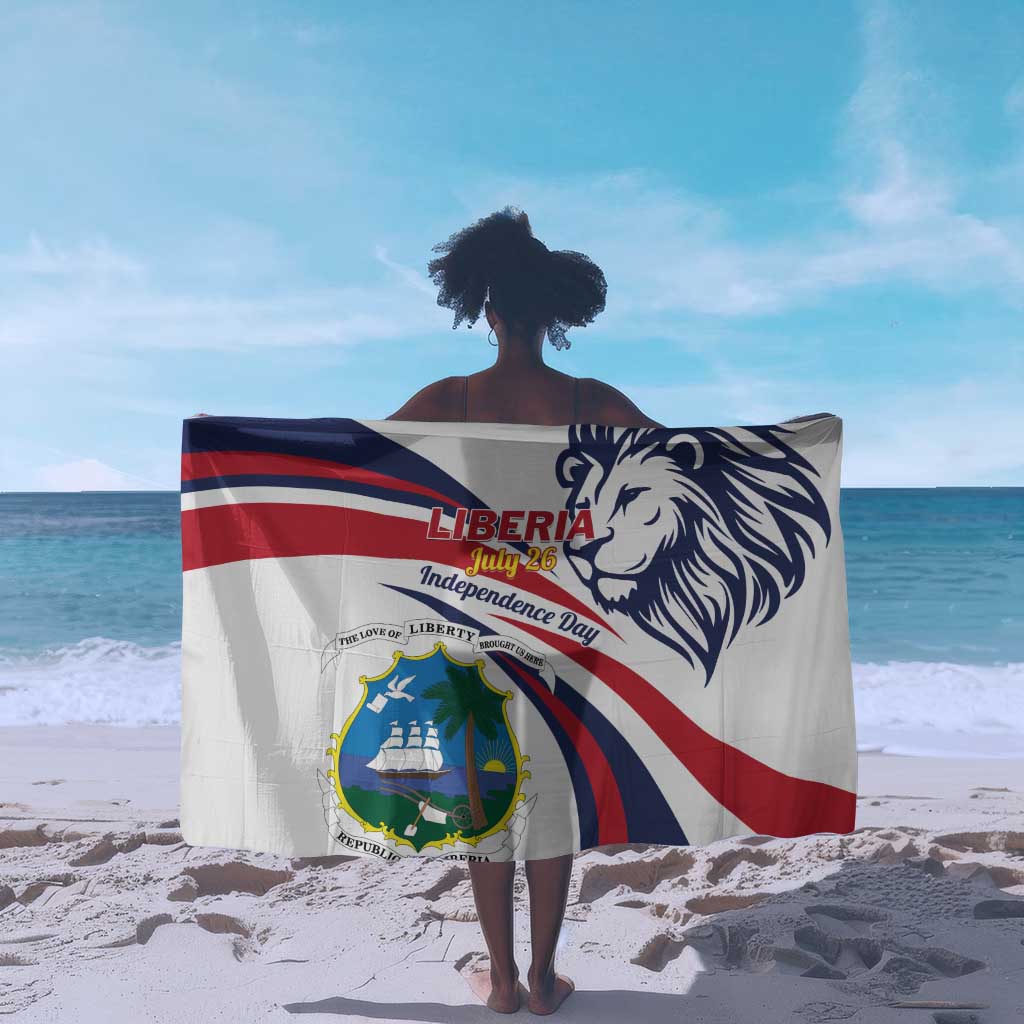 Liberia Independence Day Sarong July 26 Lion Coat of Arms