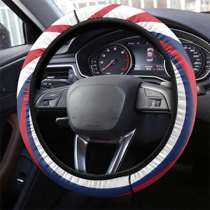 Liberia Independence Day Steering Wheel Cover July 26 Lion Coat of Arms