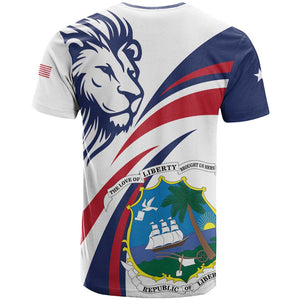 Liberia Independence Day T shirt July 26 Lion Coat of Arms