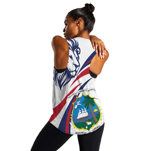 Liberia Independence Day Women Racerback Tank July 26 Lion Coat of Arms