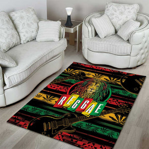 International Reggae Day Area Rug Rastafarian Lion Legend of Reggae