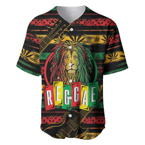 International Reggae Day Baseball Jersey Rastafarian Lion Legend of Reggae