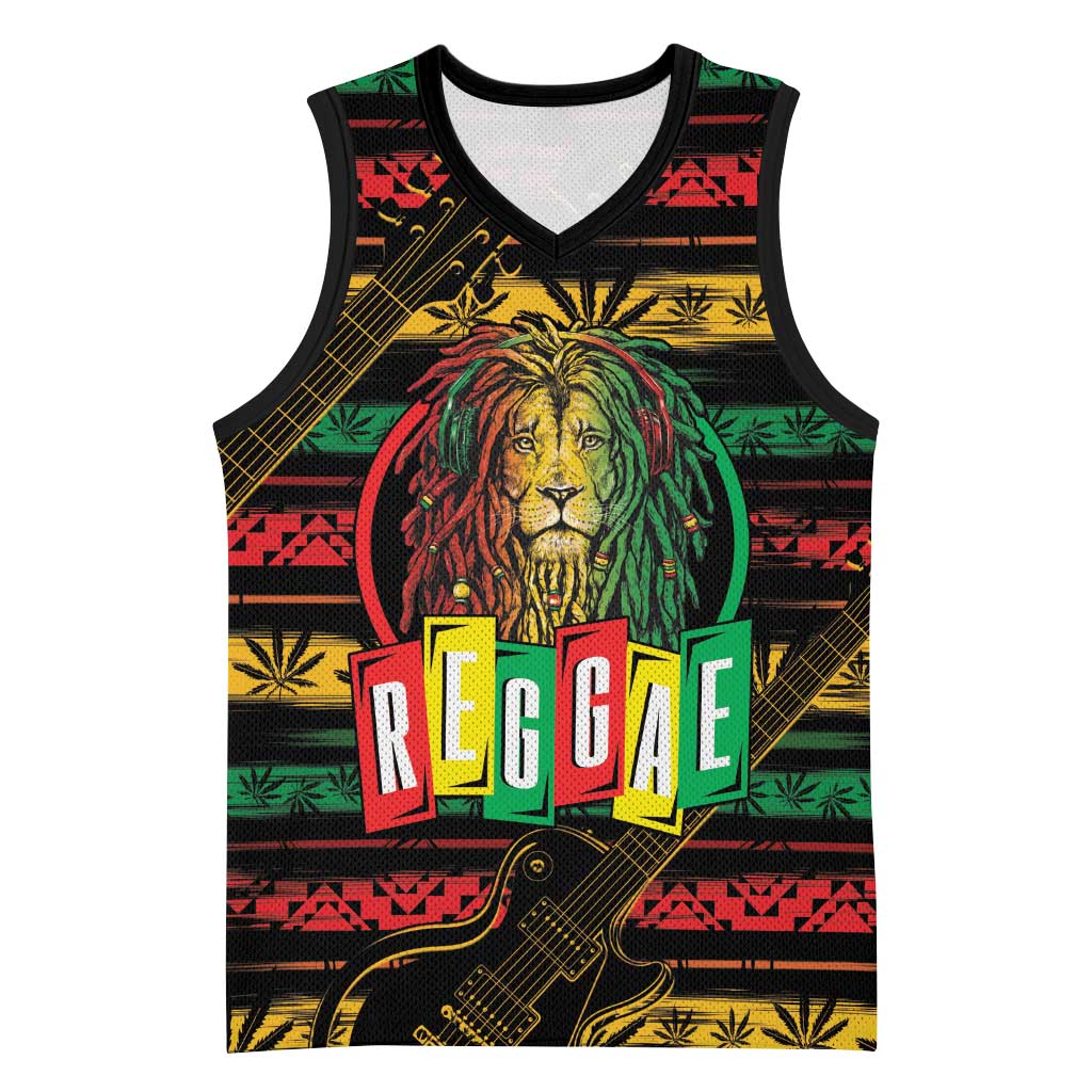 International Reggae Day Basketball Jersey Rastafarian Lion Legend of Reggae LT01