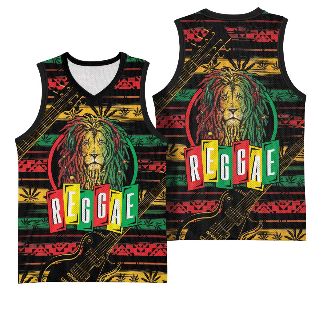 International Reggae Day Basketball Jersey Rastafarian Lion Legend of Reggae LT01