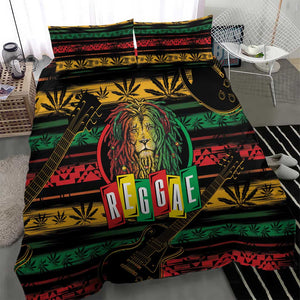 International Reggae Day Bedding Set Rastafarian Lion Legend of Reggae