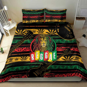 International Reggae Day Bedding Set Rastafarian Lion Legend of Reggae