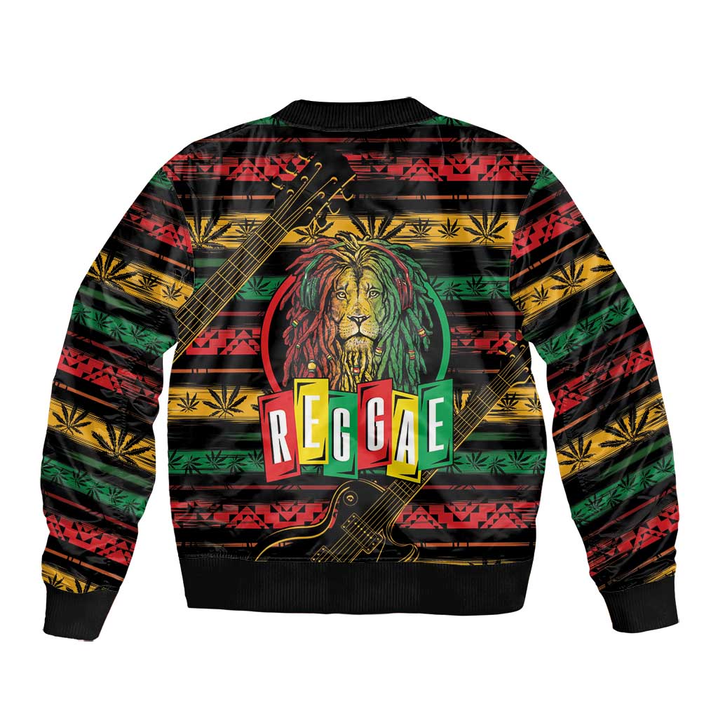 International Reggae Day Bomber Jacket Rastafarian Lion Legend of Reggae