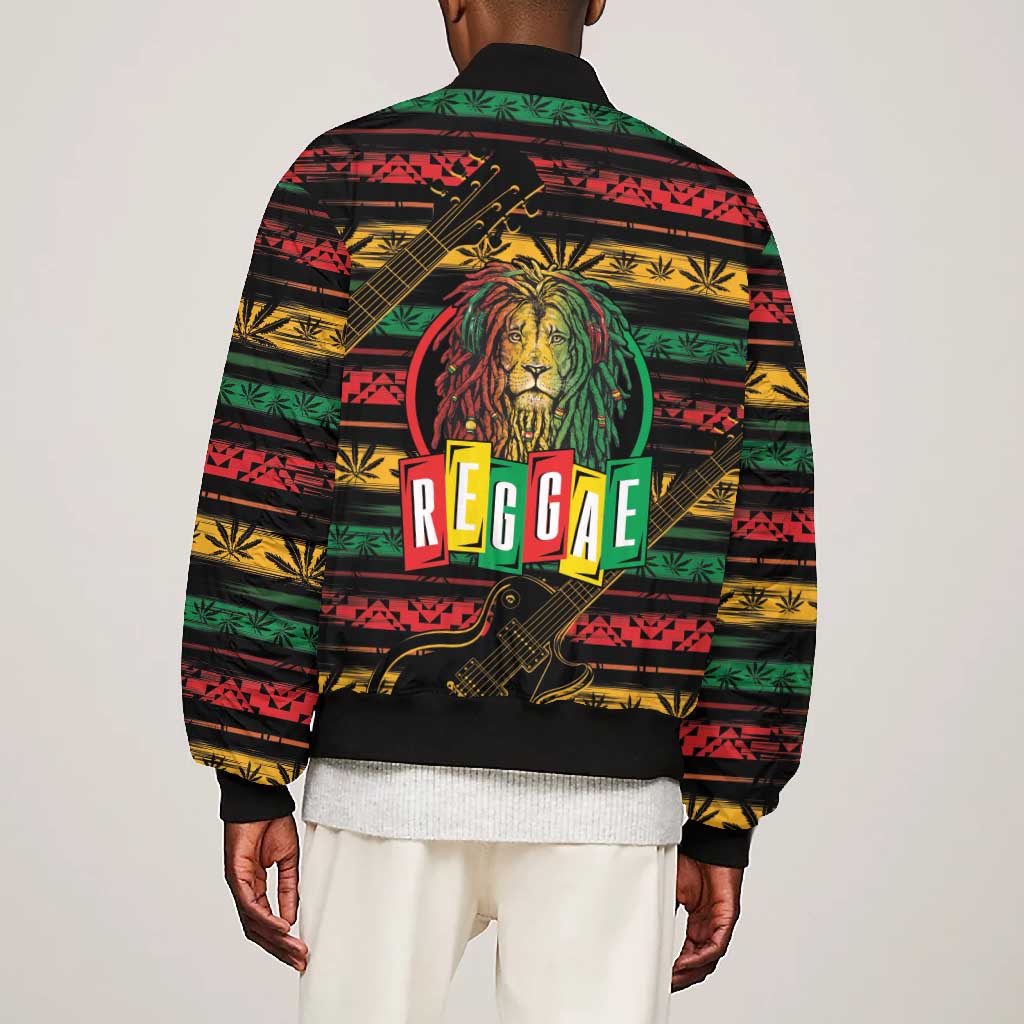 International Reggae Day Bomber Jacket Rastafarian Lion Legend of Reggae