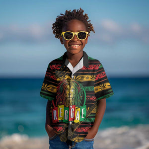 International Reggae Day Kid Hawaiian Shirt Rastafarian Lion Legend of Reggae