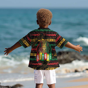 International Reggae Day Kid Hawaiian Shirt Rastafarian Lion Legend of Reggae